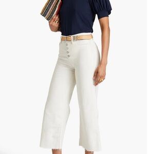FRAME Women's Ali Wide Crop Pants, SIZE 29